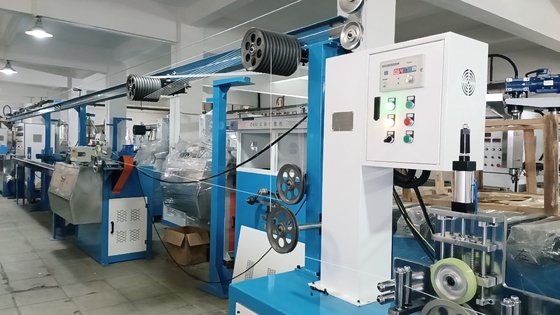 Network Cable Making Machine 50+35 PLC Control Wire Extrusion Line