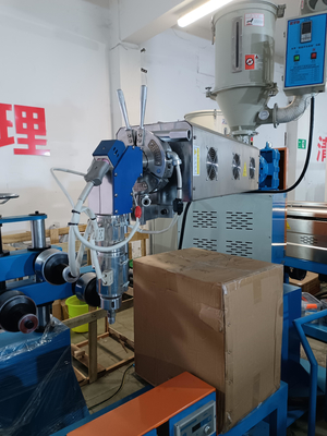 Network Cable Making Machine 50+35 PLC Control Wire Extrusion Line
