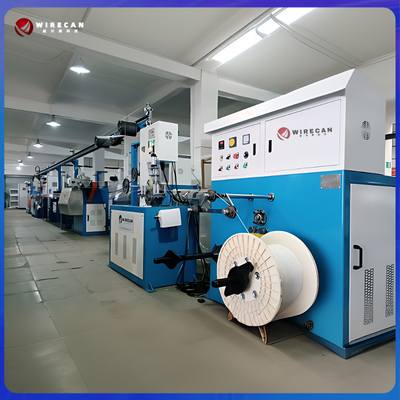 Network Cable Making Machine 50+35 PLC Control Wire Extrusion Line