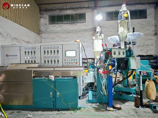 High-Speed LAN Cable Extrusion Line | φ65+φ40 Tandem Extrusion Line