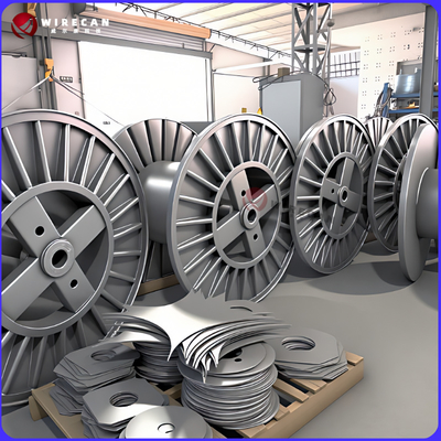 Corrugated Steel Bobbin For Wire And Cable Winding Heavy-Duty Cable Drum/Steel Bobbins/Fiber Optic Cables