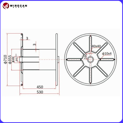 Corrugated Steel Bobbin For Wire And Cable Winding Heavy-Duty Cable Drum/Steel Bobbins/Fiber Optic Cables