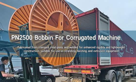 Reel Corrugated Bobbin For Stranding Machine/Steel Bobbins/fiber optic cables