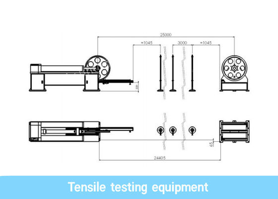 Computer Controlled Indoor And Outdoor Fiber Optic Cable Tensile Test Equipment
