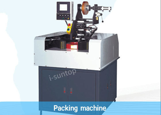 Automatic PLC Control 780RPM Wire Coiling And Packing Machine With PVC Film