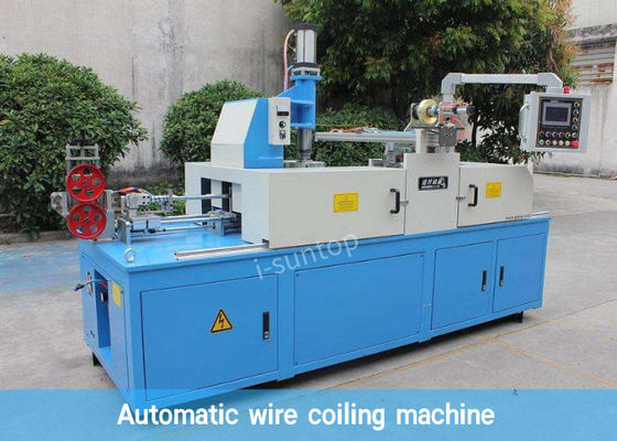 Automatic PLC Control 780RPM Wire Coiling And Packing Machine With PVC Film