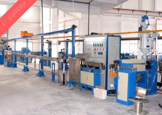 PLC Control 50Hz Copper Wire Cable Making Machine With PE Material