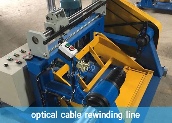 SGS Cable Coiling Machine , 50HZ Cable Rewinding Machine With Meter Counter