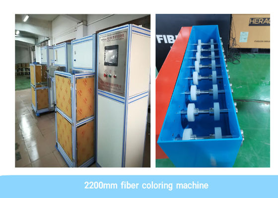 Automatic Siemens PLC 2200m/Min Fiber Coloring Machine With Double UV Curing Oven