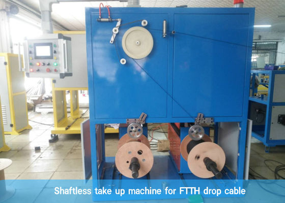 Indoor And Outdoor 50KW FTTH Flat Fiber Optic Cable Machine