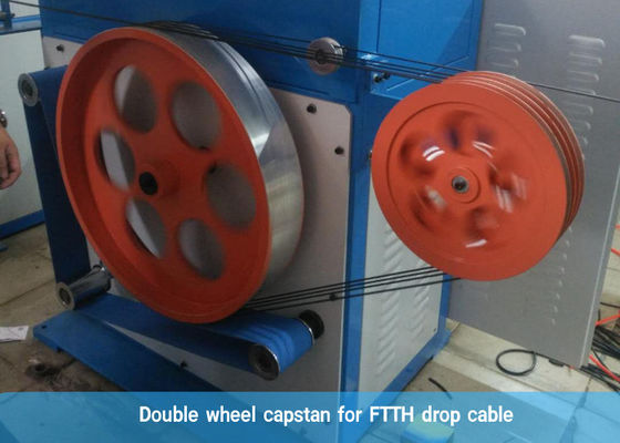 Indoor And Outdoor 50KW FTTH Flat Fiber Optic Cable Machine