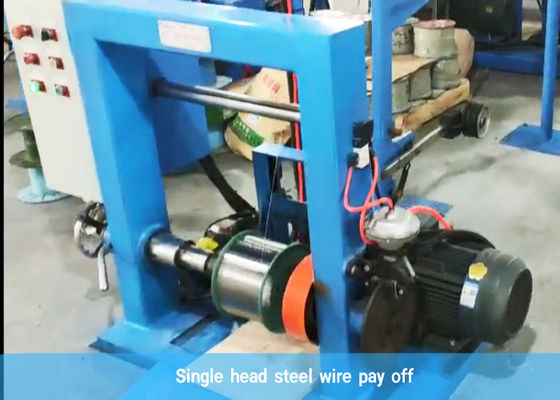 Single Head 21kw Steel Wire EVA Coating Machine Fiber Optic Cable Production Line