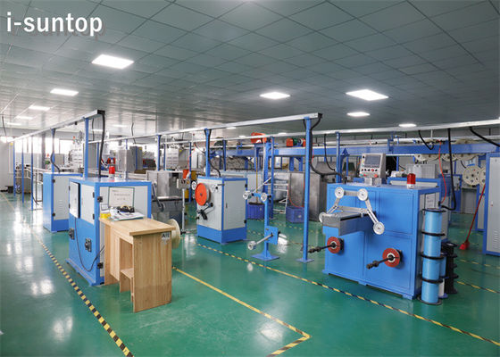 LSZH PVC Optic Fiber Cable Tight Coating / Jacketing / Extrudering Line For Tight Buffer Cable