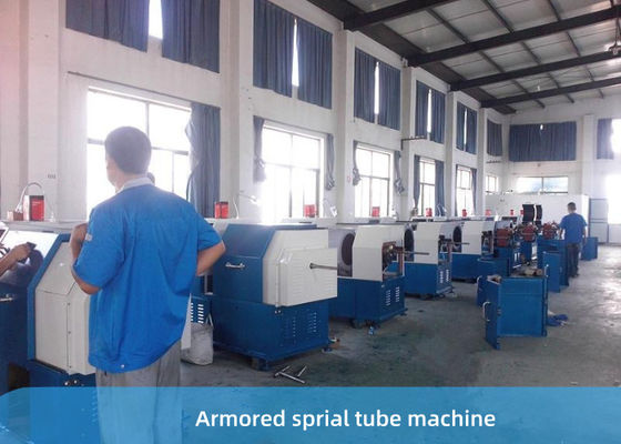 8KW Steel Strip Spiral Armoring Machine For Optic Fiber Cable