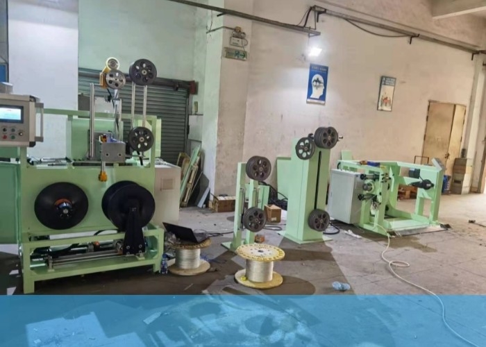 8 Figure LAN Cable Winding Machine With Double Heads