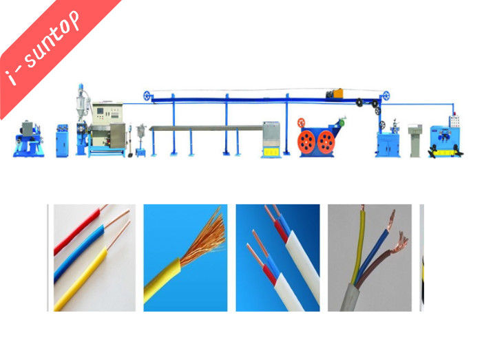 PVC Housing Wire Extrusion Machine For 1.5 / 2.5mm Square