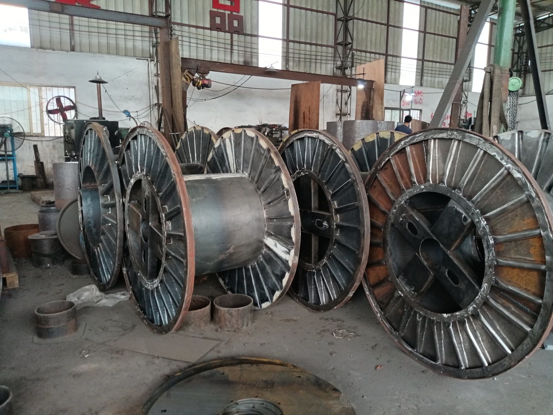 Industrial Steel Cable Reel Corrugated Bobbin For Stranding Machine